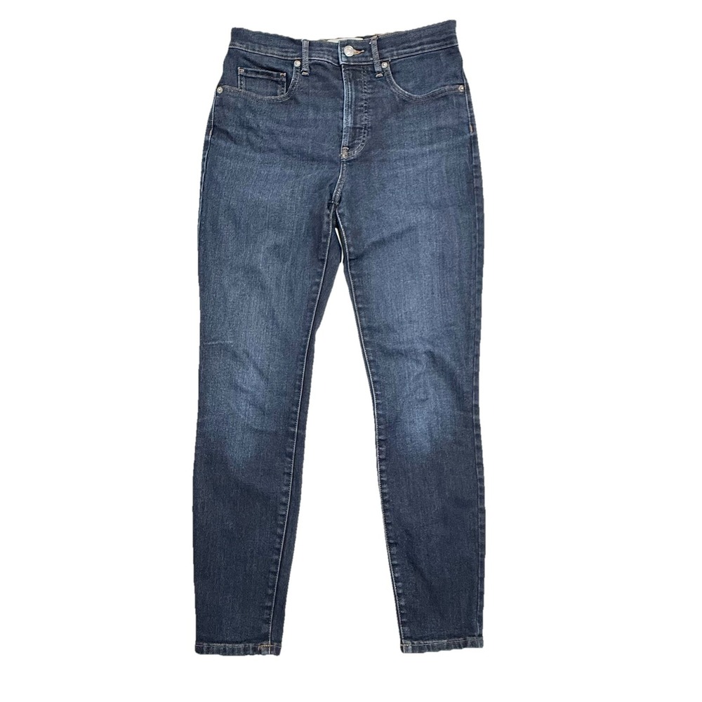 Everlane The High Rise Skinny Jeans Women's Size 29 (29x27) Blue Denim Dark Wash - Picture 1 of 13